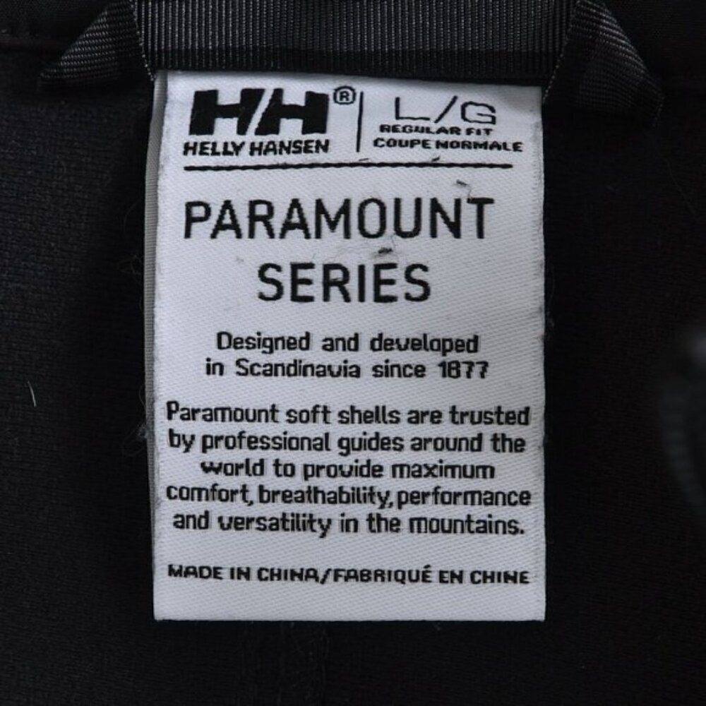 Helly Hansen Men's Paramount Softshell Jacket Black Water Resistant Size Large - Picture 6 of 12